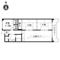 ベルメゾン茨木の物件間取画像